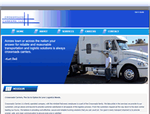 Tablet Screenshot of crossroadscarriers.com